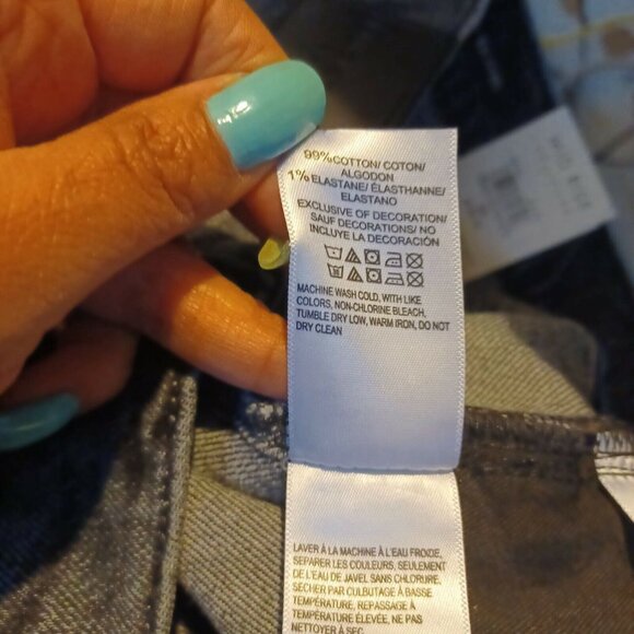 ⭐Lucky Brand Sienna Slim Boyfriend Jean 00/24 Women Mid Rise Metallic Stripes⭐ - Picture 7 of 12